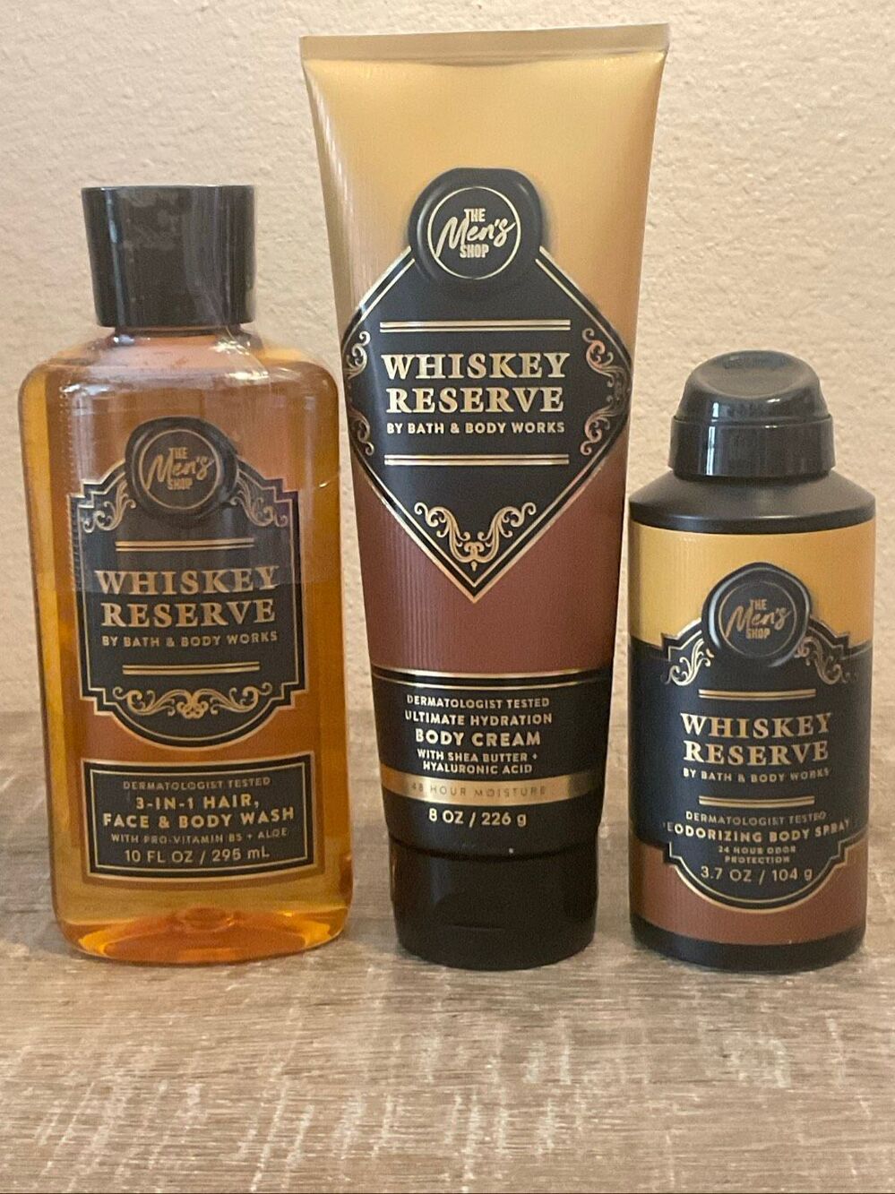 Bath and Body Works Men’s WHISKEY RESERVE 3 Piece Set
